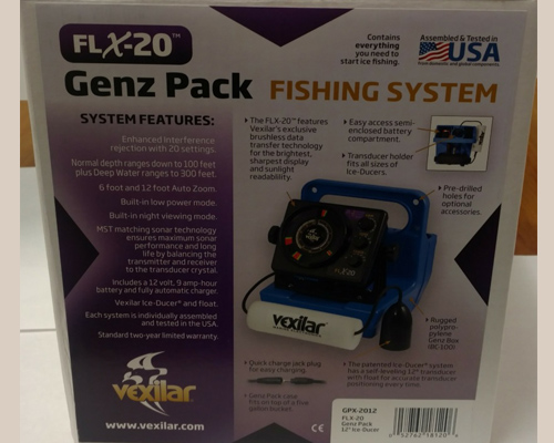 Vexilar FLX 20 Genz Pack Fishing System- Electronics- - Erie Outfitters