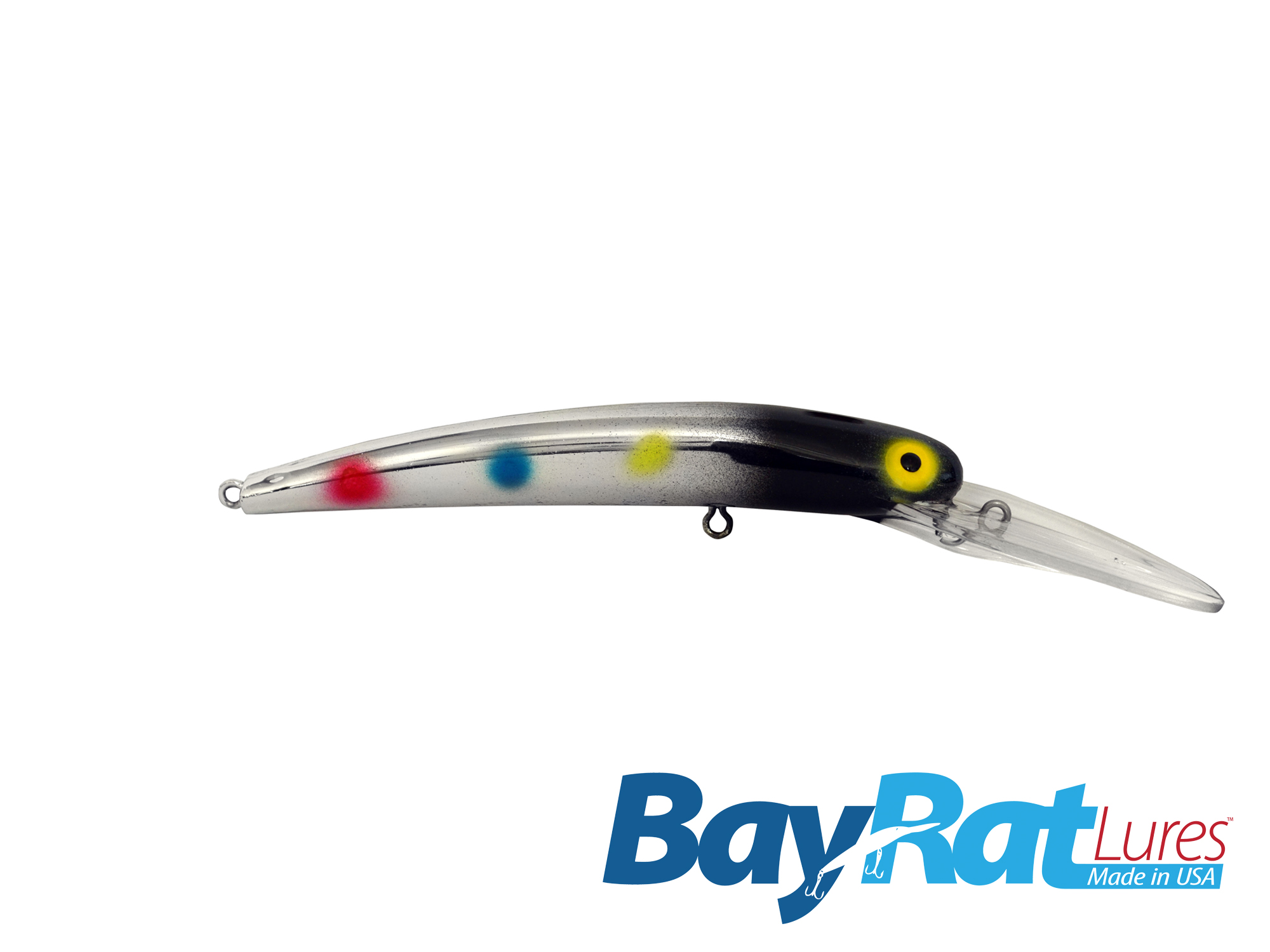 Bay Rat Black Wonderbread Chrome- Bay Rat Lures- - Erie Outfitters