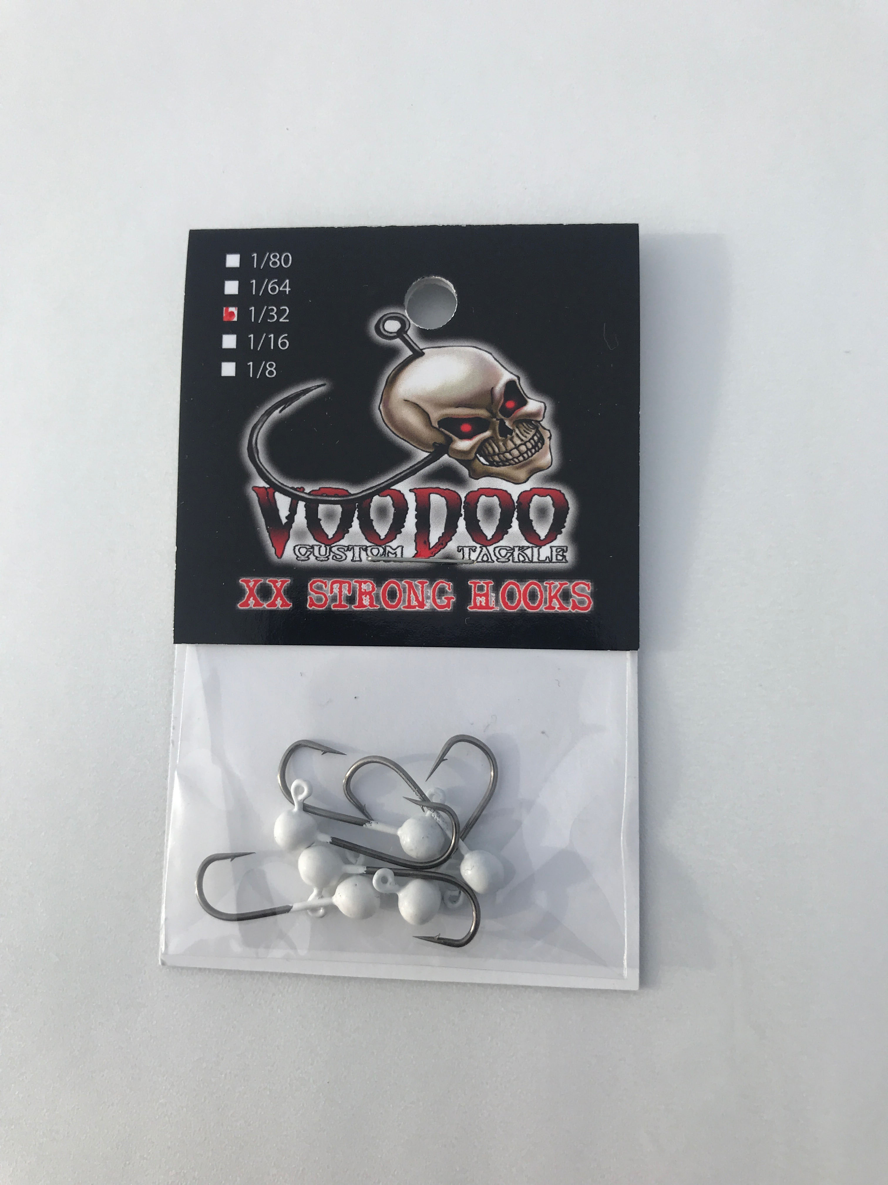 White Jig Head- Voodoo Jigs- - Erie Outfitters